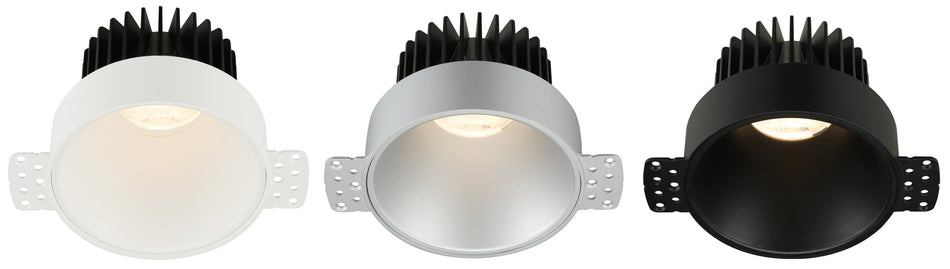 4" Round Deep Regressed LED High Output 18W Open Plenum | LD4R