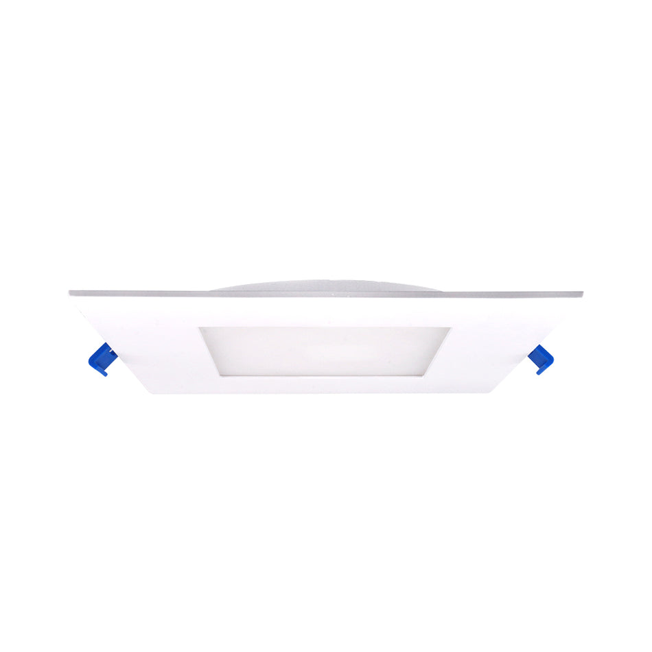 Product Marketing Image of SKU LED-6-S12W-5CCTWH-SQ - 6" Square Ultra Slim Budget 5CCT LED cETLus Energy Star Type IC Air Tight Damp | LED-6-S12W-5CCTWH-SQ Displayed for Advertising