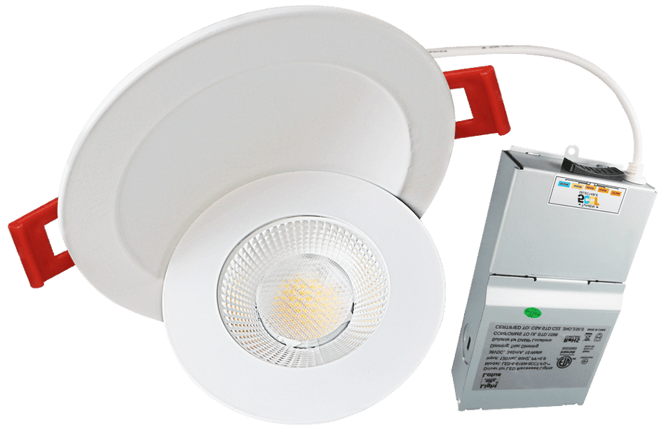 Studio Photography Marketing Image of Lotus LED Lights Product LED-6-S15W-5CCT-FG-WH for SimplySecured.ca Shopify