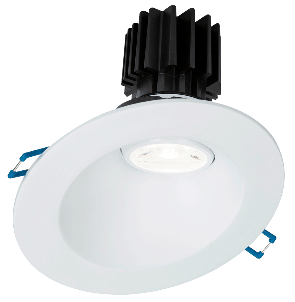 Studio Photography Marketing Image of Lotus LED Lights Product LRG3-3018K-HO-4RSL-WH for SimplySecured.ca Shopify