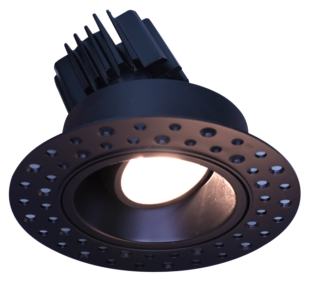 Studio Photography Marketing Image of Lotus LED Lights Product LRG3-3018K-HO-TT-BK for SimplySecured.ca Shopify