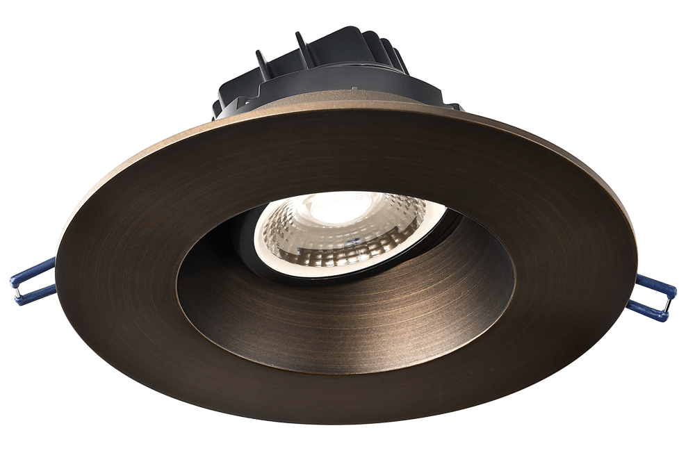 Studio Photography Marketing Image of Lotus LED Lights Product LRG6-35K-HO-WH for SimplySecured.ca Shopify