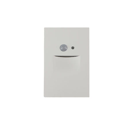 Product Marketing Image of SKU LSD04-3K-WH - Step Light Vertical with Motion Sensor & Photocell 120V 2.5W 3000K 80 lm Wet CRI 90+ | LSD04-3K Displayed for Advertising