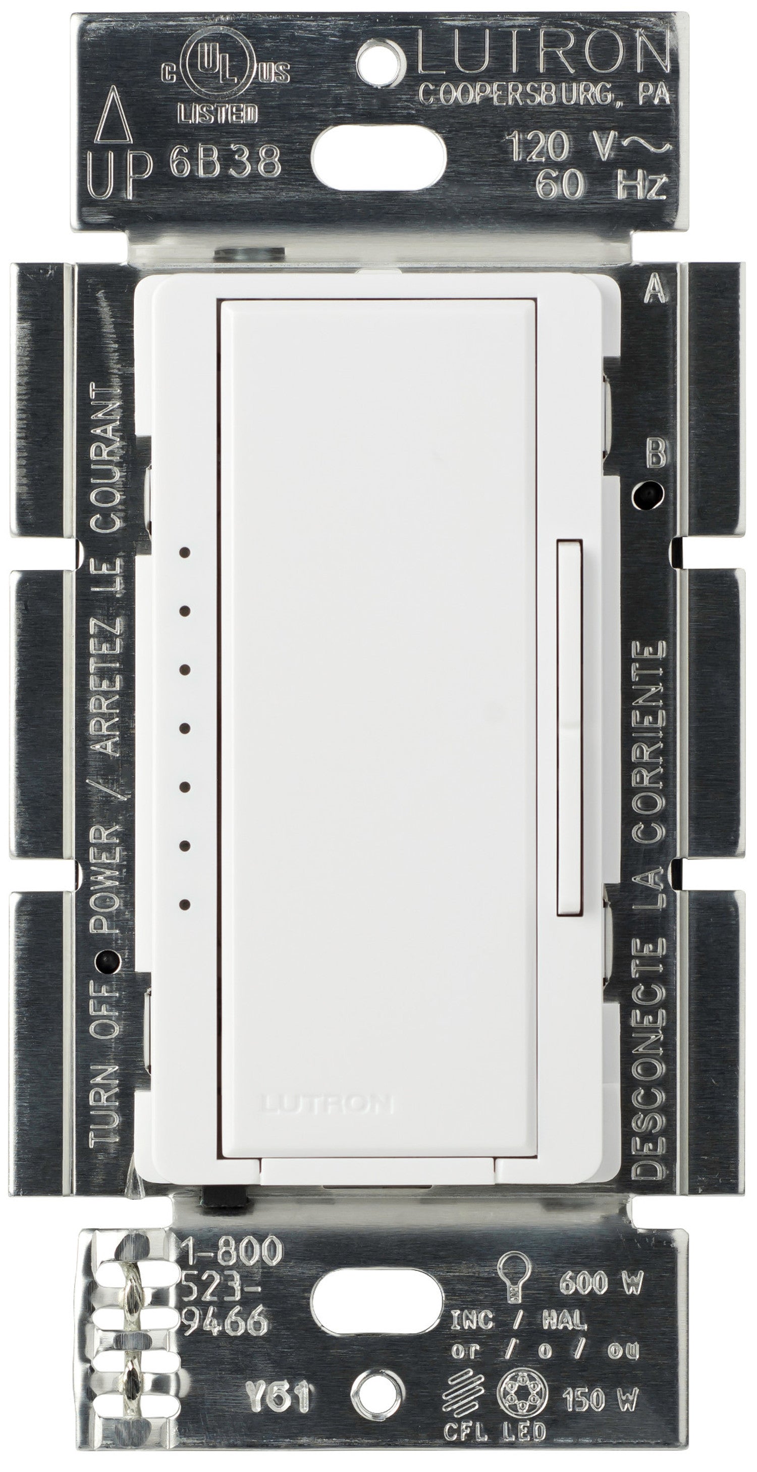Product Marketing Image of Lutron Product MACL-153M-WH offered by Simply Secured for customer visibility