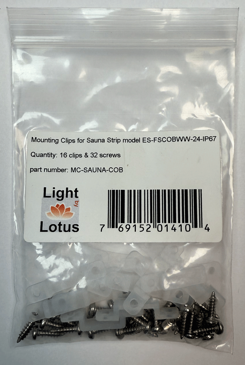 Studio Photography Marketing Image of Lotus LED Lights Product MC-SAUNA-COB for SimplySecured.ca Shopify