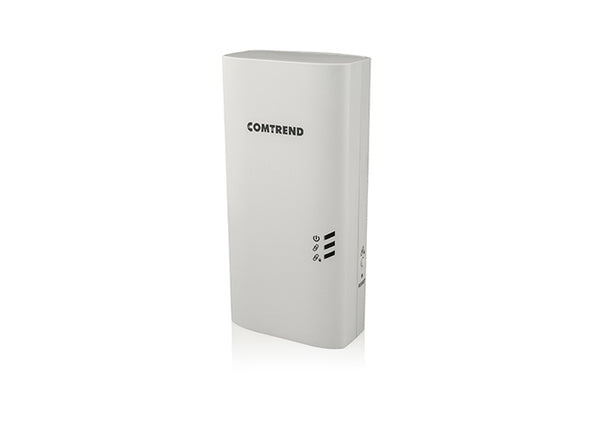 Comtrend PG-9182PoE powerline PoE adapter on a white background 