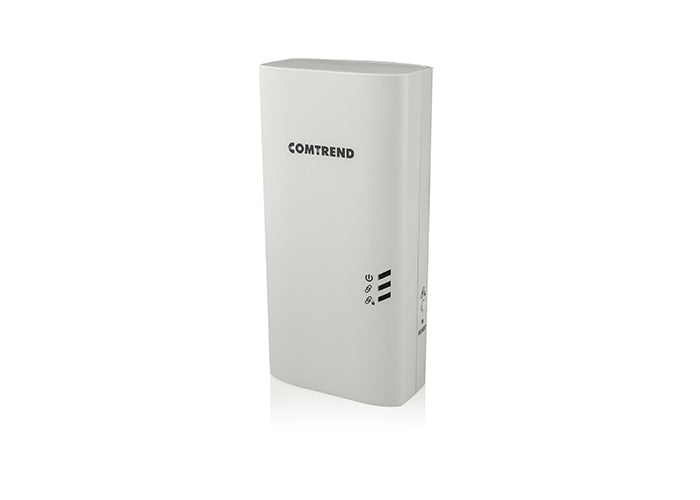 Comtrend PG-9182PoE powerline PoE adapter on a white background 
