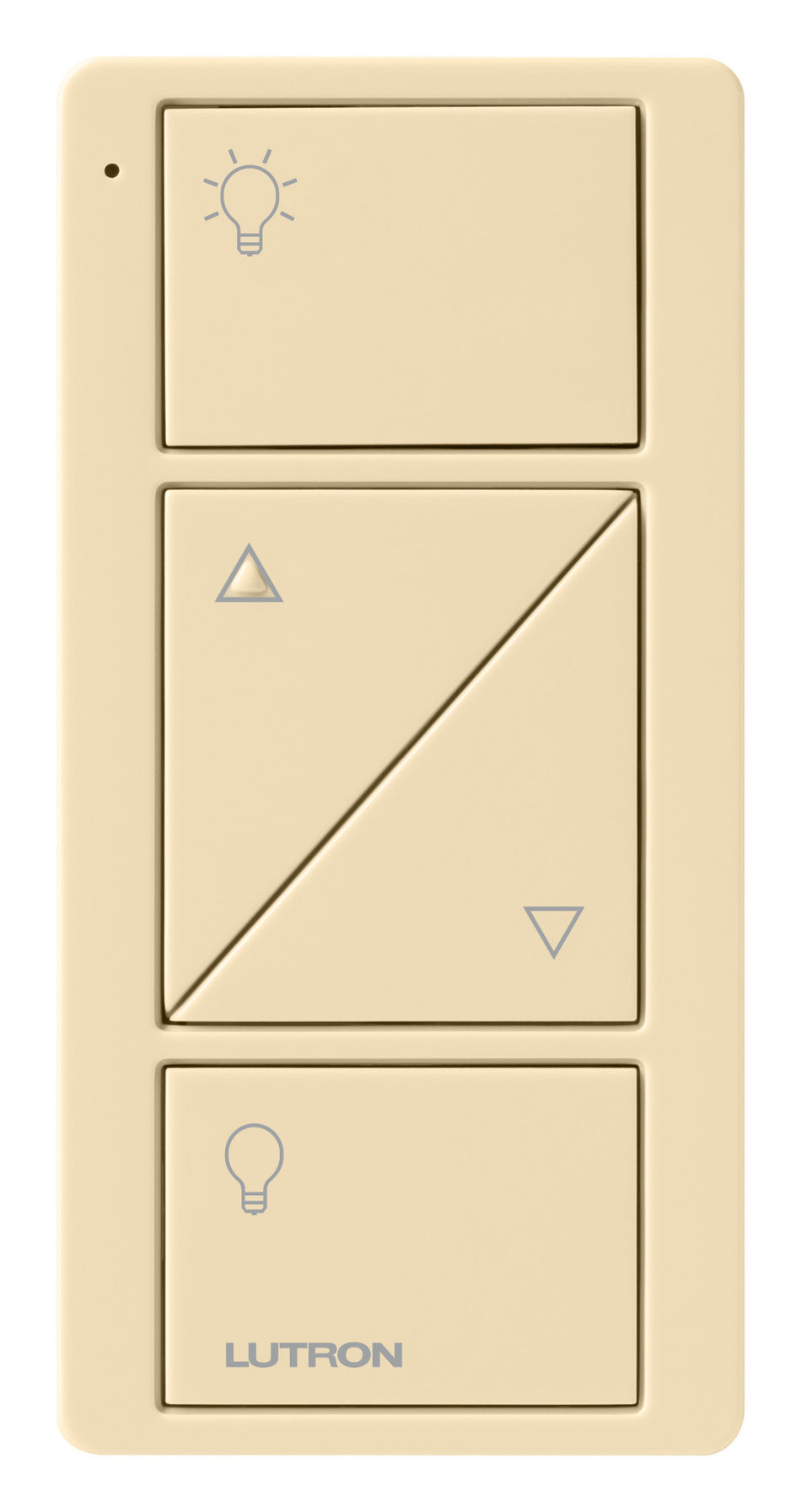 Lutron Pico 2-Button Wireless Remote - Light Icons with Dimming Raise/Lower | PJ2-2BRL-L01