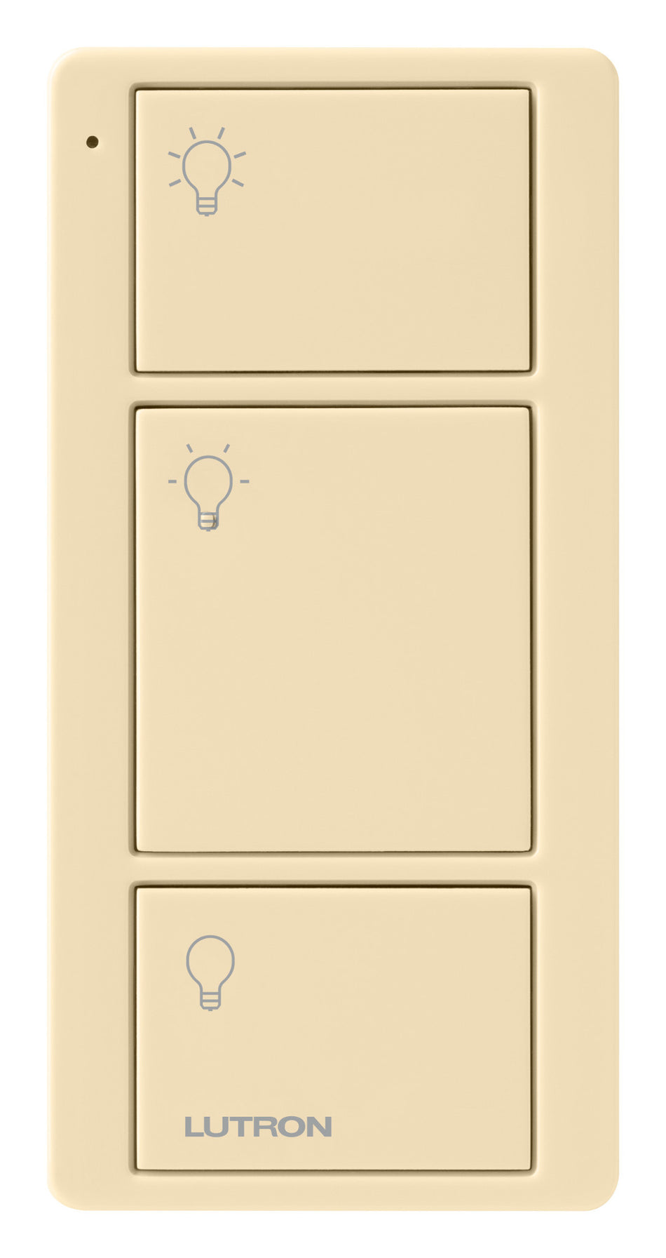 Lutron Pico 3-Button Wireless Remote - Light Icons with Preset | PJ2-3B-L01