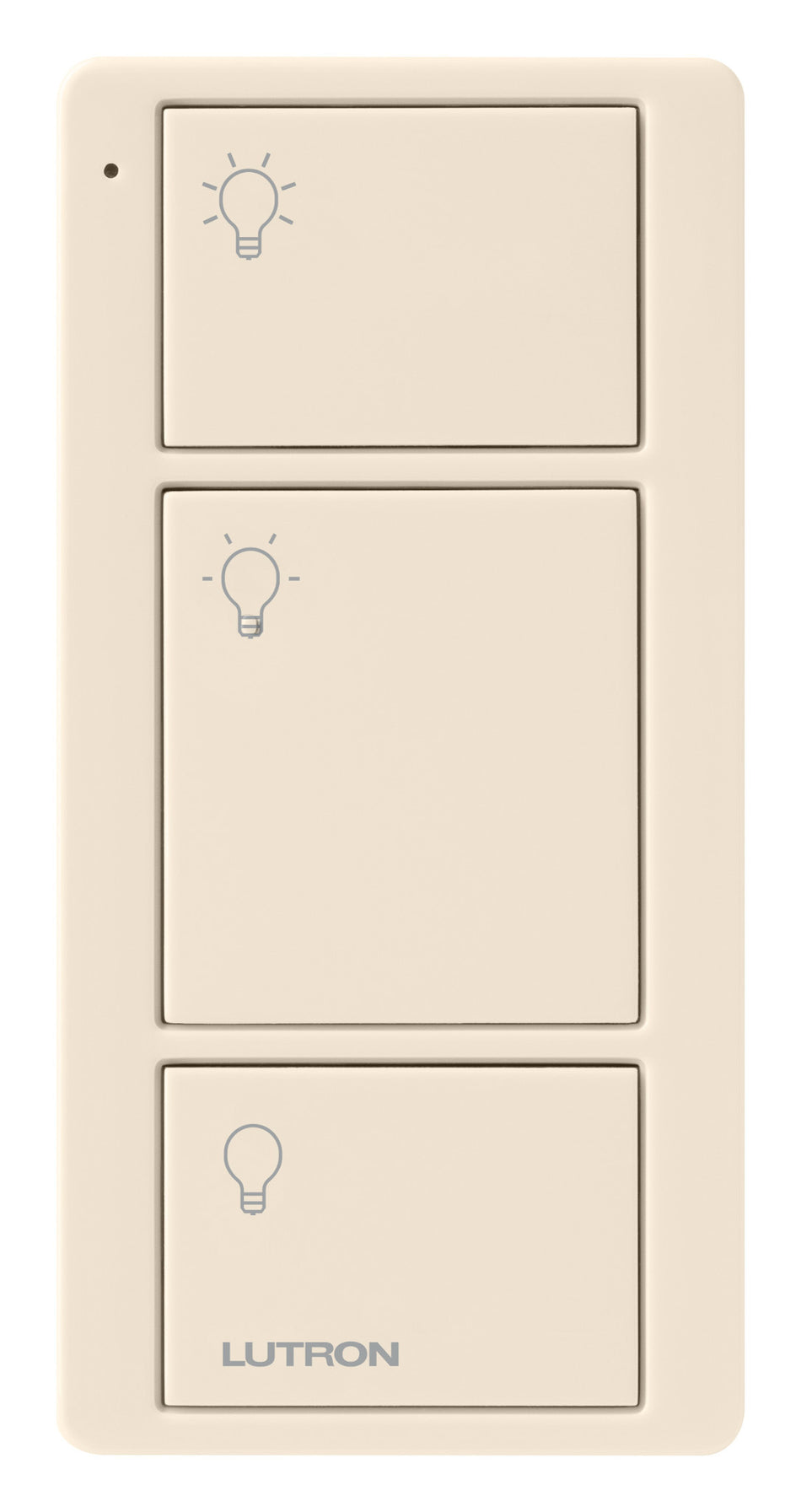 Lutron Pico 3-Button Wireless Remote - Light Icons with Preset | PJ2-3B-L01
