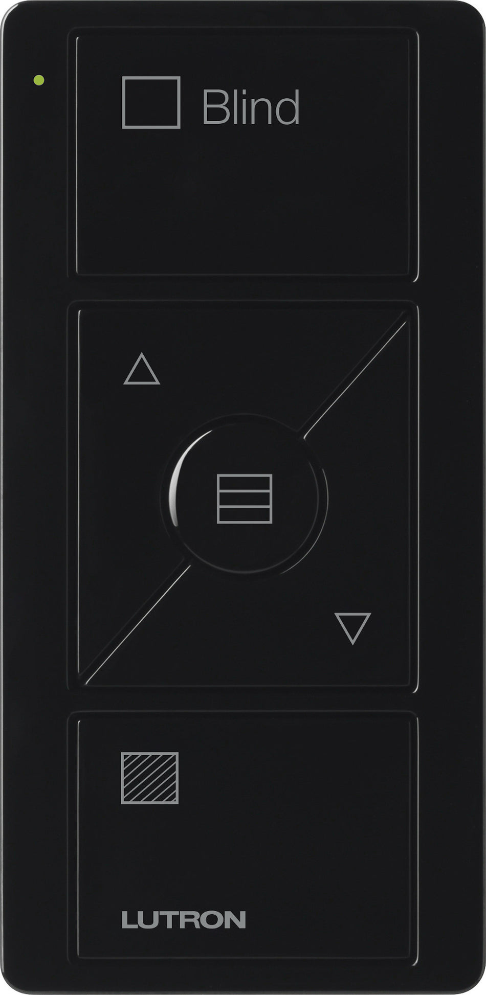 Lutron Pico Shade Remote - "Horizontal Sheer" Icon (Black) | PJ2-3BRL-GXX-S09