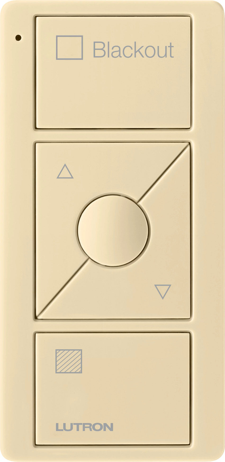 Lutron Pico 3-Button Wireless Remote for Blackout Shades - Raise/Lower with Text | PJ2-3BRL-S03