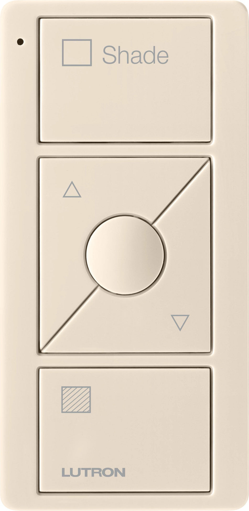 Lutron Pico 3-Button Wireless Remote for Shades - Raise/Lower with Text & Icons | PJ2-3BRL-S02
