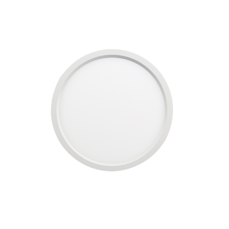Product Display Visual of the SKU: RENO-S9R-MCCT-WH 18W for Marketing of theReno 9" Slim Surface Round | RENO-S9R-MCCT-WH 18W