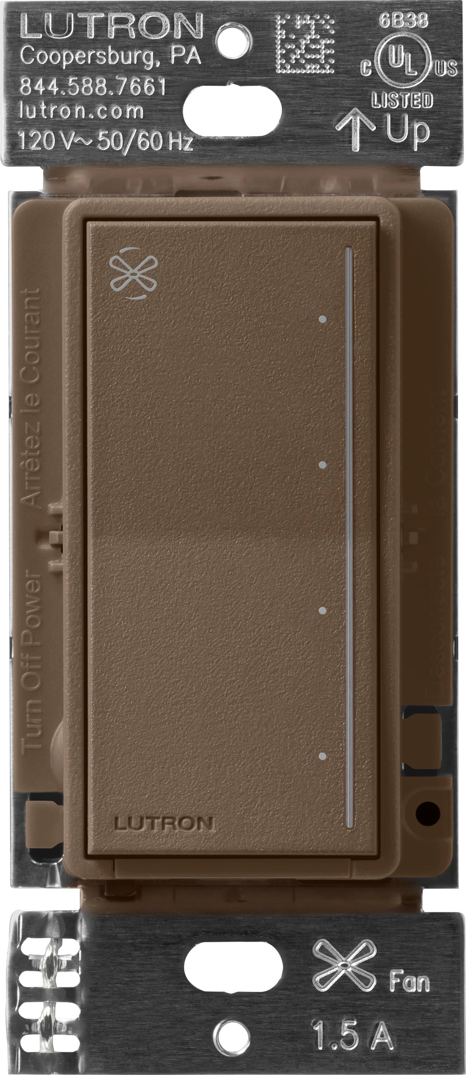 Lutron Sunnata Touch Fan Speed Control - 4-Speed, Single Pole (Neutral Required) | ST-FSQ-N