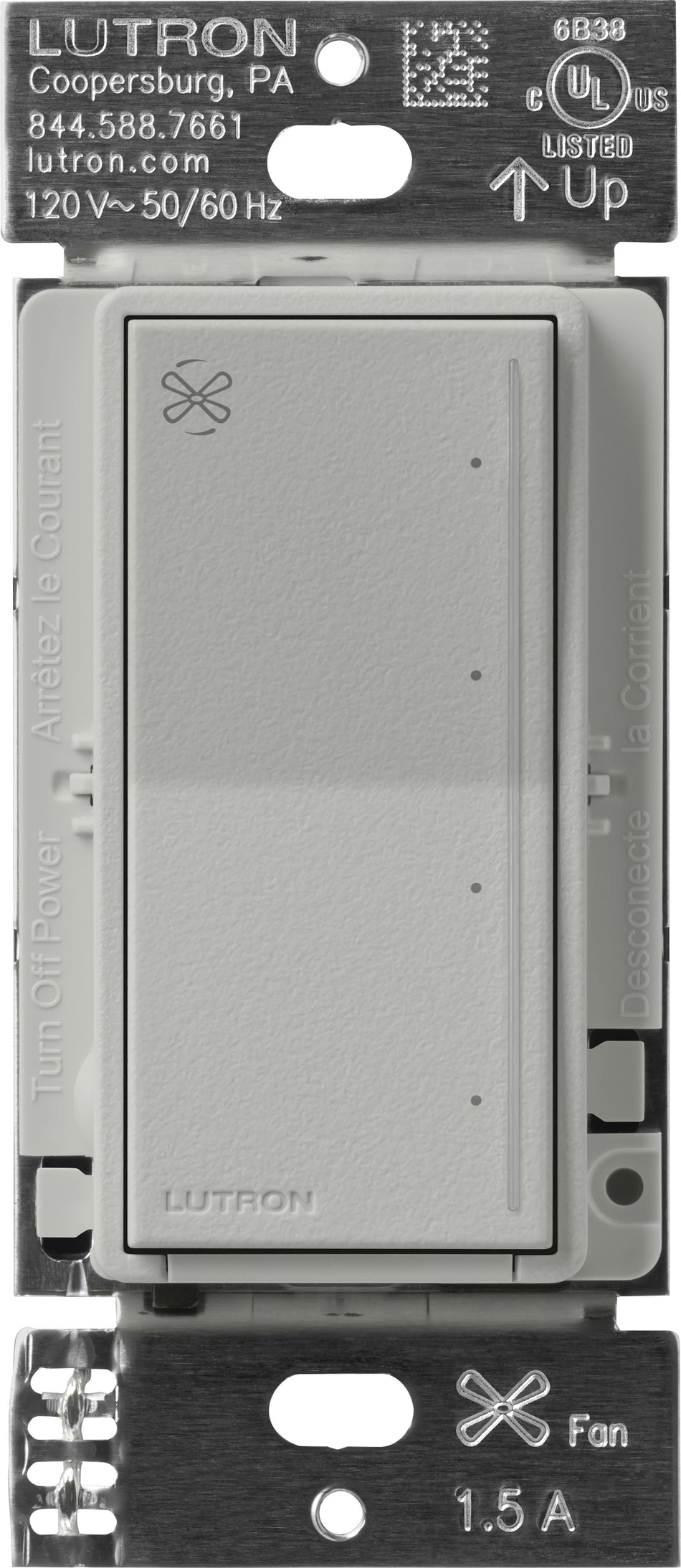 Lutron Sunnata Touch Fan Speed Control - 4-Speed, Single Pole (Neutral Required) | ST-FSQ-N