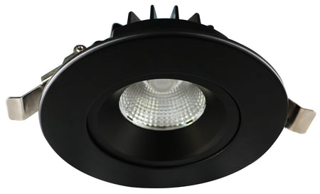 Studio Photography Marketing Image of Lotus LED Lights Product AD-LED-4-S12W-5CCT-BK-LREY for SimplySecured.ca Shopify
