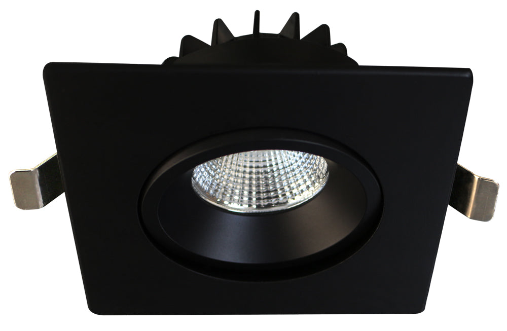 Studio Photography Marketing Image of Lotus LED Lights Product AD-LED-4-S12W-DTW-BK-LREY-SQ for SimplySecured.ca Shopify