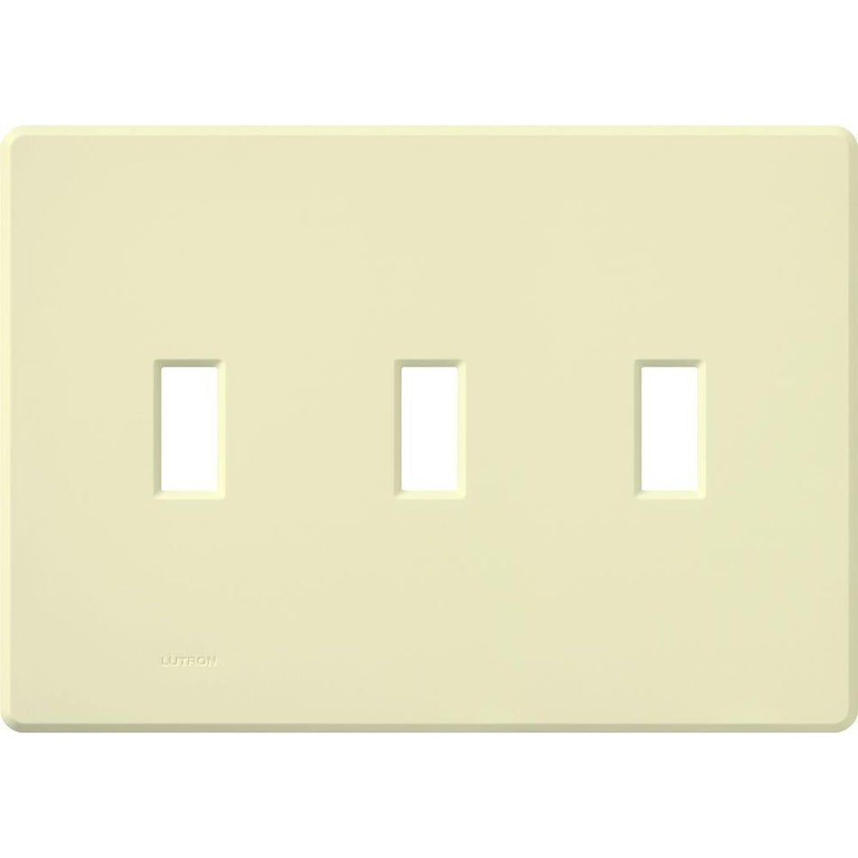 Lutron Fassada 3-Gang Wall Plate | For 3 Traditional Toggle Controls | FG-3