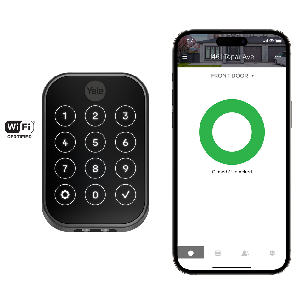 Marketing image of the Yale Assure Lock 2 Key-Free Touchscreen Deadbolt – Wi-Fi | YRD450-WF1