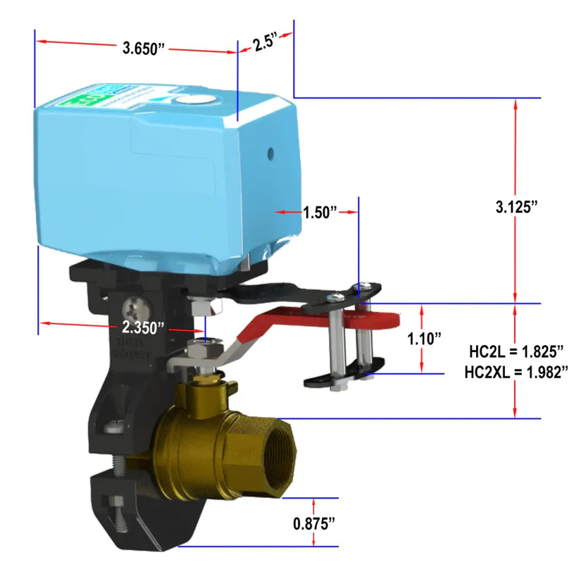 EcoNet Bulldog-RC Wi-Fi Relay Contact Smart Water Shutoff (Retrofit for Alarm Systems) | EVC300-RC-JW-HC2LXL