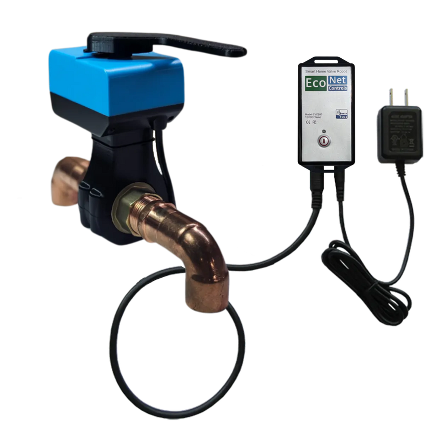 Bulldog Valve Robot Z-Wave Plus Automatic Water Shutoff System with Integrated 1" Valve | EVC200-IV