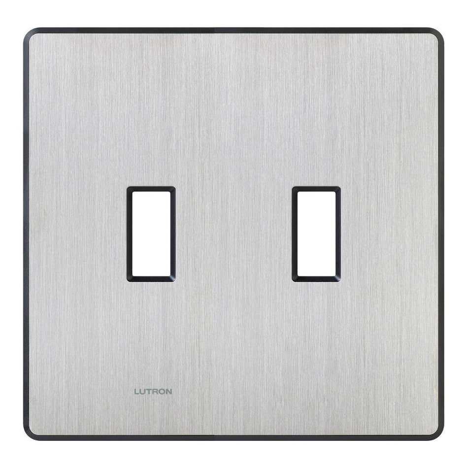Lutron Fassada 2-Gang Wall Plate - Traditional Toggle Opening |FG-2