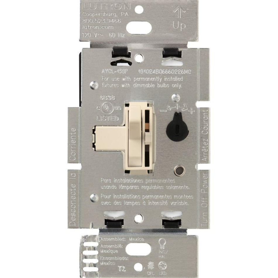 Lutron Ariadni LED+ Dimmer Switch 250W LED / 600W Inc/Hal - Single-Pole/3-Way | AYCL-253P