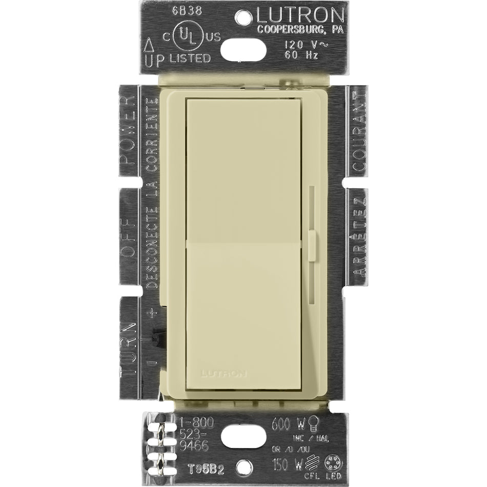 Lutron Diva ELV Dimmer Switch - 300W Electronic Low Voltage, 3-Way Capable | DVSCELV-303P