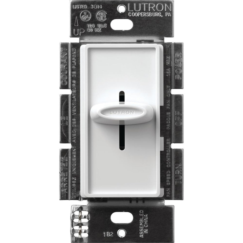 Lutron Skylark Quiet 3-Speed Fan Control 1.5A 120V - Single-Pole/3-Way | SFSQ-F