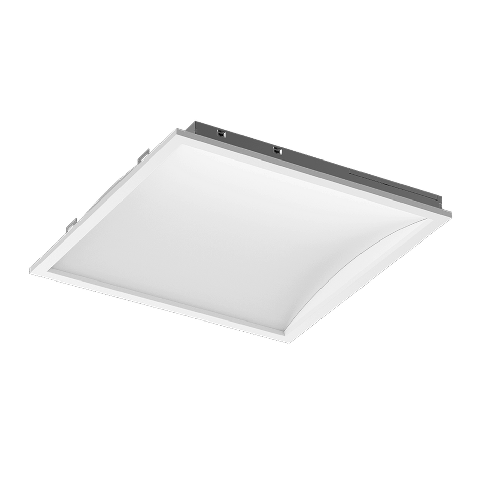 Reno Aim - 2x2 Indirect Curved Panel - Selectable Wattage 25/30/40W - Selectable CCT 35/40/5000K - 120-347V - White Finish | RENO-22BPID-DV-MCCT-MW