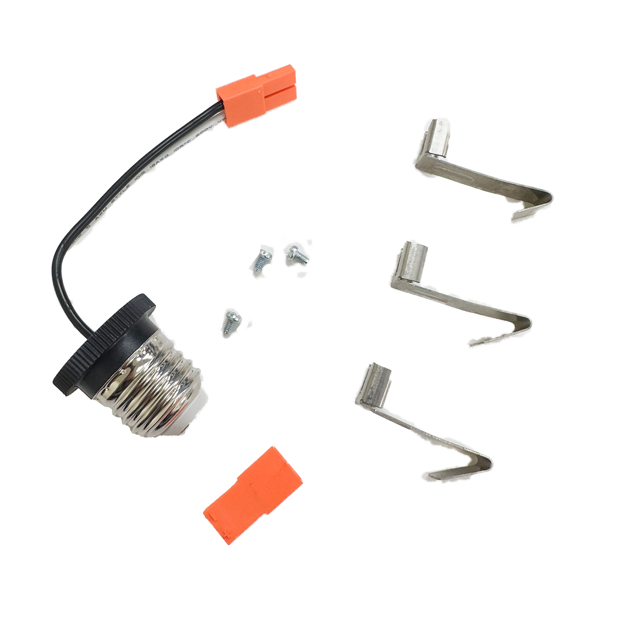 Product Display Visual of the SKU: RENO-RC4 for Marketing of theReno 4" Recessed Can Retrofit (E26 Adaptor + Mounting Bracket, components for New Construction & Remodeling) | RENO-RC4