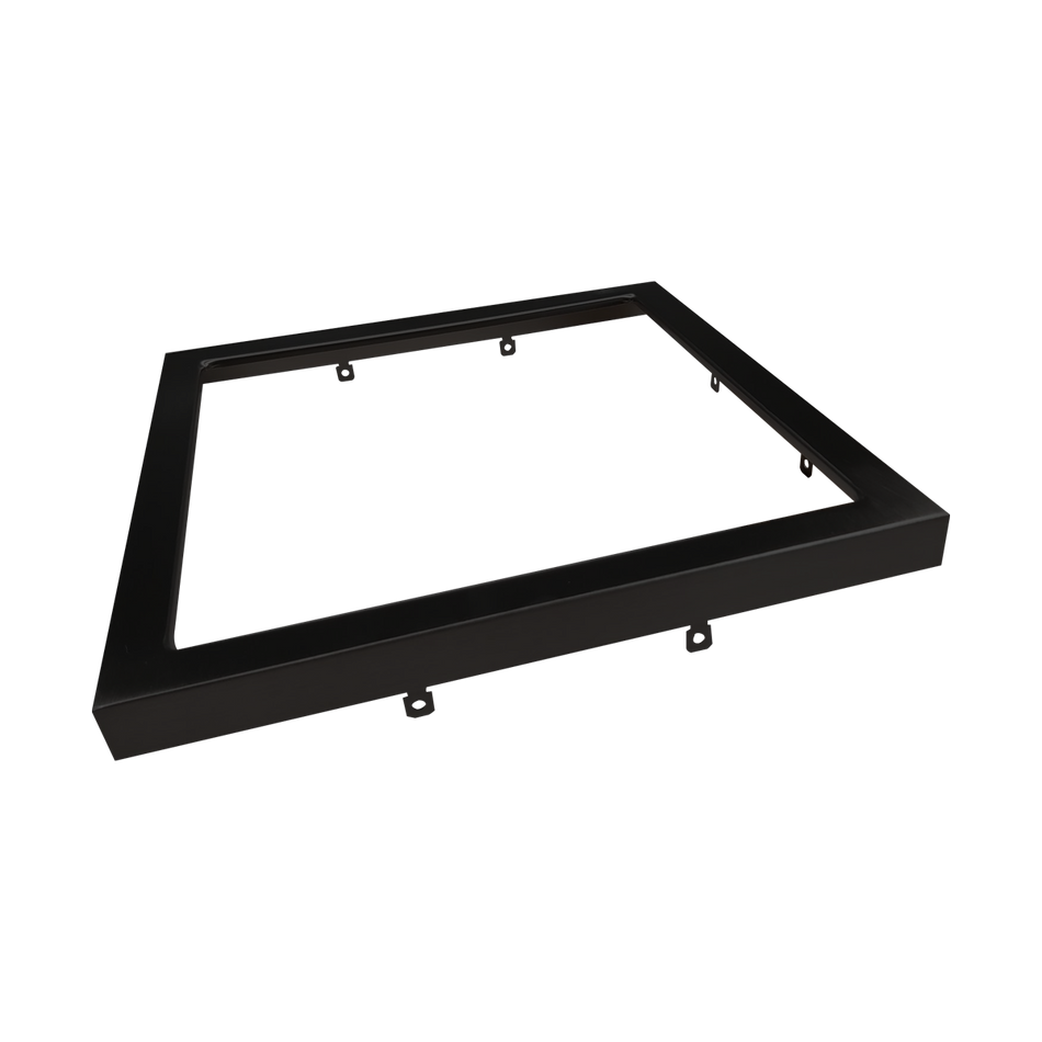 Reno Sol - 9" Black Trim for Square Slim Surface Fixture | RENO-S9RT-SQ