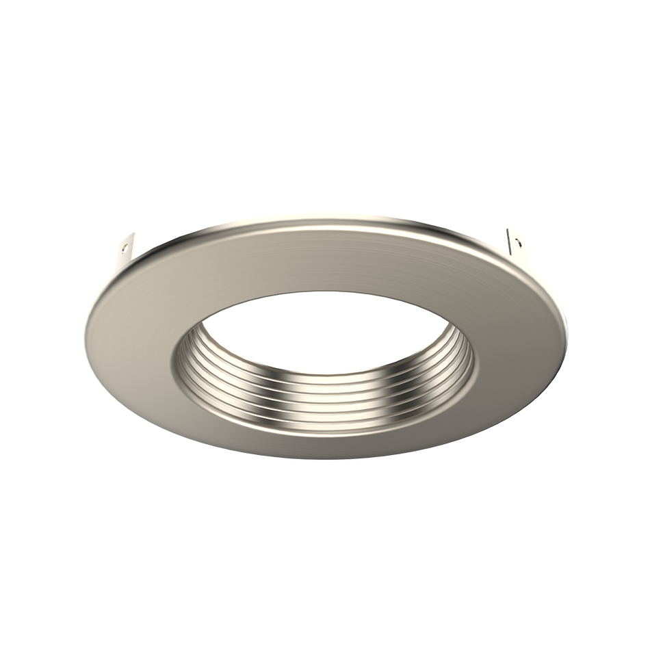 Zeta - 6" Trim for Prime Commercial Downlight — Finish: Brushed Nickel