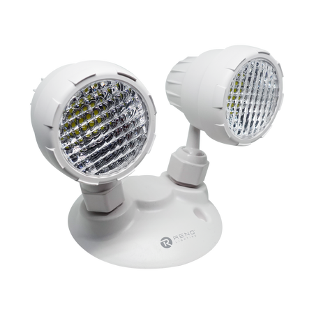 Product Display Visual of the SKU: RENO-ERH5W-2 for Marketing of theReno Double Head Emergency Light | RENO-ERH5W-2