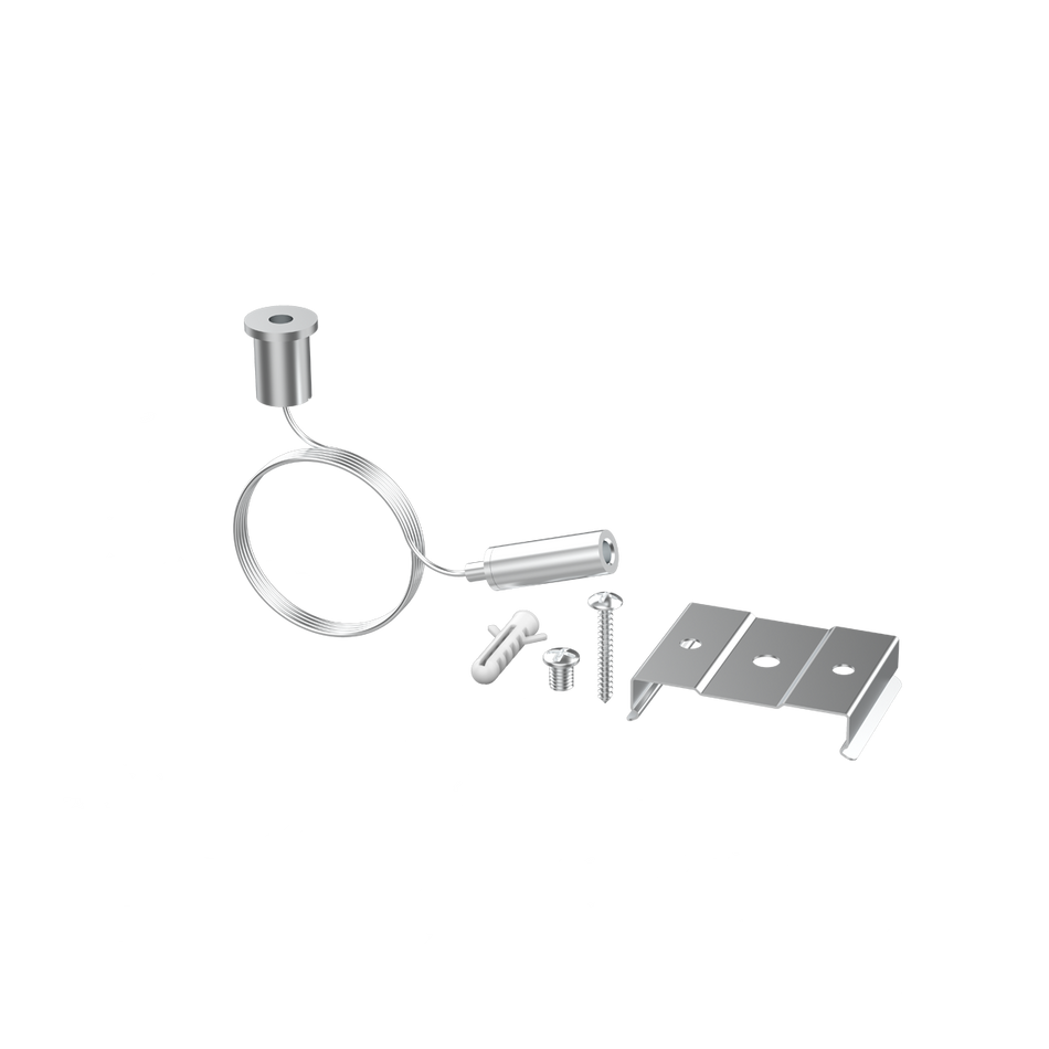 Product Display Visual of the SKU: RENO-TLSN-SK for Marketing of theReno Suspension Kit for Architectural Strips | RENO-TLSN-SK