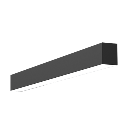 Array - 2FT Architectural Strip Fixture - Selectable Wattage 10/13/15W - Selectable CCT 3000/3500/4000/5000K - 130lm/W - 120-347V — Finish: Black