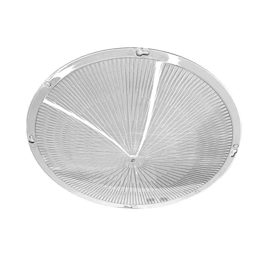 Product Display Visual of the SKU: RENO-HBU-Bottom-R1/R2 for Marketing of theReno PC Reflector bottom cover for R1/R2 UFO Highbay | RENO-HBU-Bottom-R1/R2