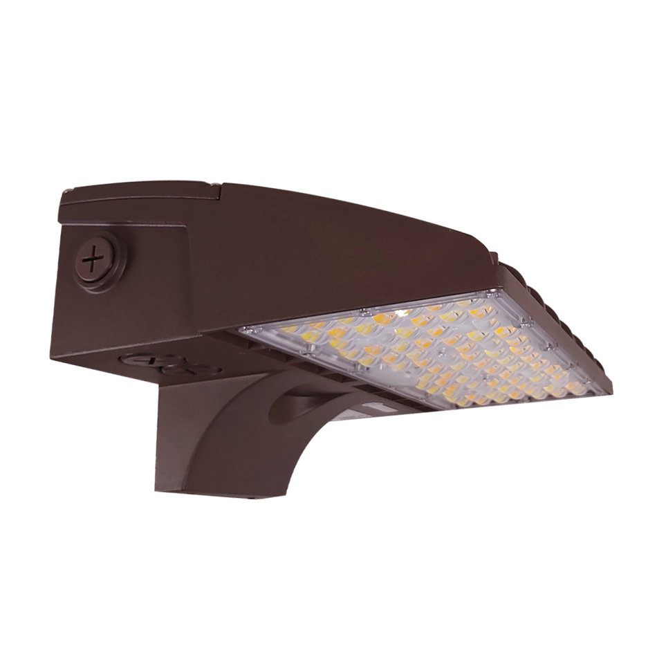 Reno Meridian - Cut Off Wall Pack R1 - Selectable Wattage 36/48/60W - Selectable CCT 30/40/50K - 120-347V - Built-In DC Photocell | RENO-FCWP-MW-DV-MCCT