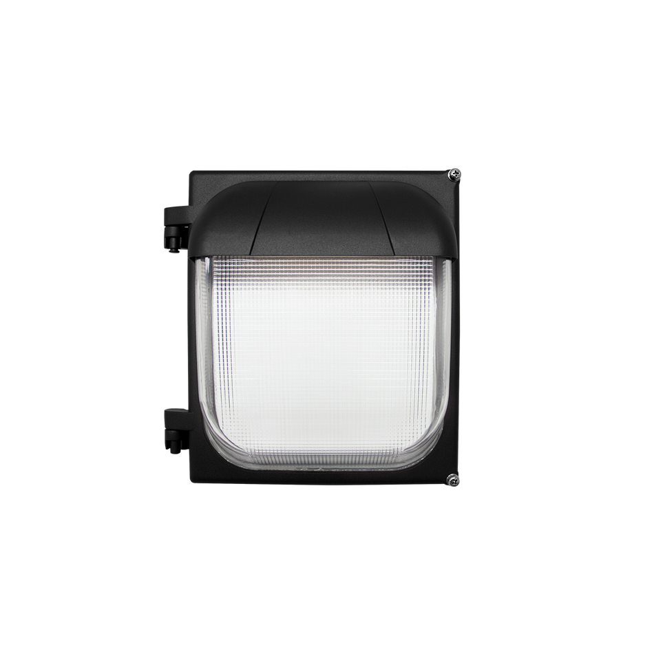 Aerion - Traditional Slim Wall Pack R1 - Selectable Wattages 20/40/60W - Selectable CCT 3000/4000/5000K - 120-347V - Black Finish — Reflector: R1