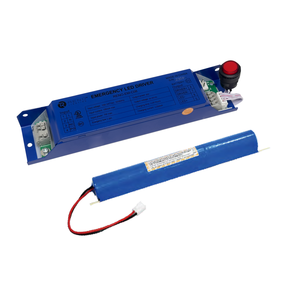 Reno Emergency LED Driver | Internal Mount | 8W | RENO-EM-C08