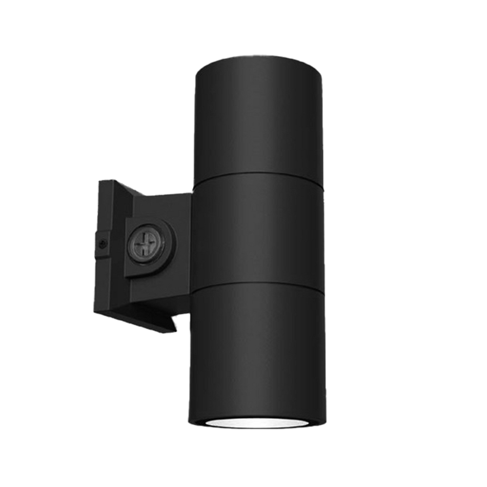 Reno Fusion - 4" Up / Down / Up & Down Wall Sconce Selectable Wattage 12W/16W/20W - Selectable CCT 30/40/50K - 120-347V — Color: Black