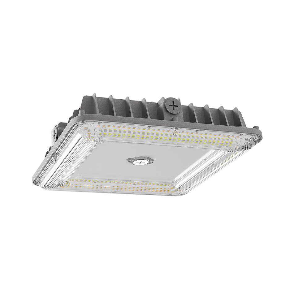 Flare - Square Canopy R2 - Selectable Wattage 45/55/65/75W - Selectable CCT 30/40/5000K - 120-347V - Black Finish — Title: Default Title