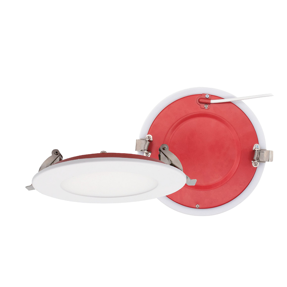 Product Display Visual of the SKU: RENO-4-S12W-MCCT-WH-FR for Marketing of theReno 4" Round Fire-Rated Slim Recessed Downlight

12W | Selectable CCT 27/30/35/40/5000K | 120V | 120 minute fire rating | White Finish | RENO-4-S12W-MCCT-WH-FR