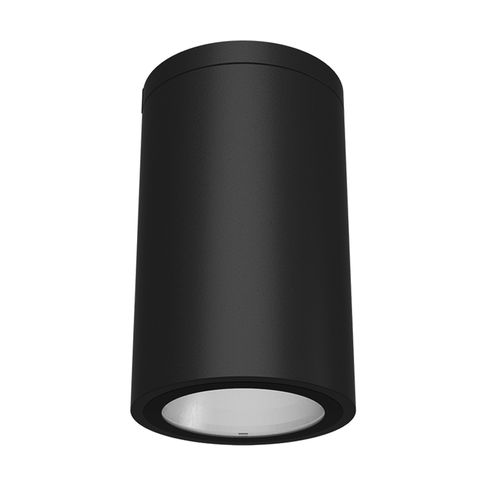 Arte - 6" Ceiling Mount Cylinder Downlight - Selectable Wattage 18/24/30W - Selectable CCT 27/30/35/40/50K - 120-347V — Finish: Black