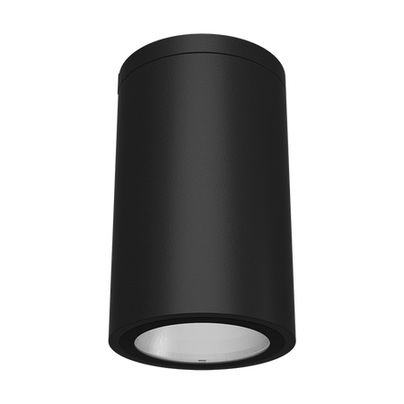 Arte - 6" Ceiling Mount Cylinder Downlight - Selectable Wattage 18/24/30W - Selectable CCT 27/30/35/40/50K - 120-347V — Finish: Black