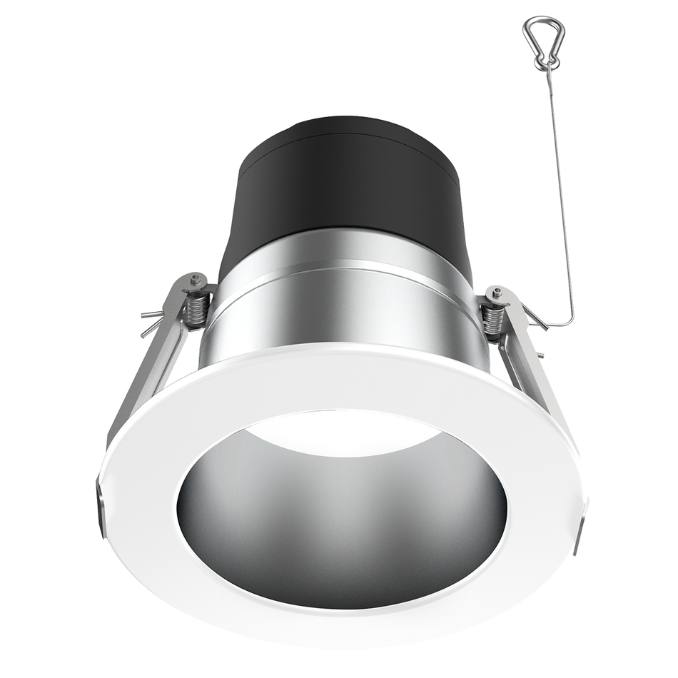 Reno 4" Aluminum Commercial Downlight

Selectable Wattage 6/9/13W | Selectable CCT 27/30/35/40/50K | 120-347V | 3IN1 Dimming 0-10V/Triac/ELV |White Trim | RENO-DL4-MW-DV-MCCT-AL