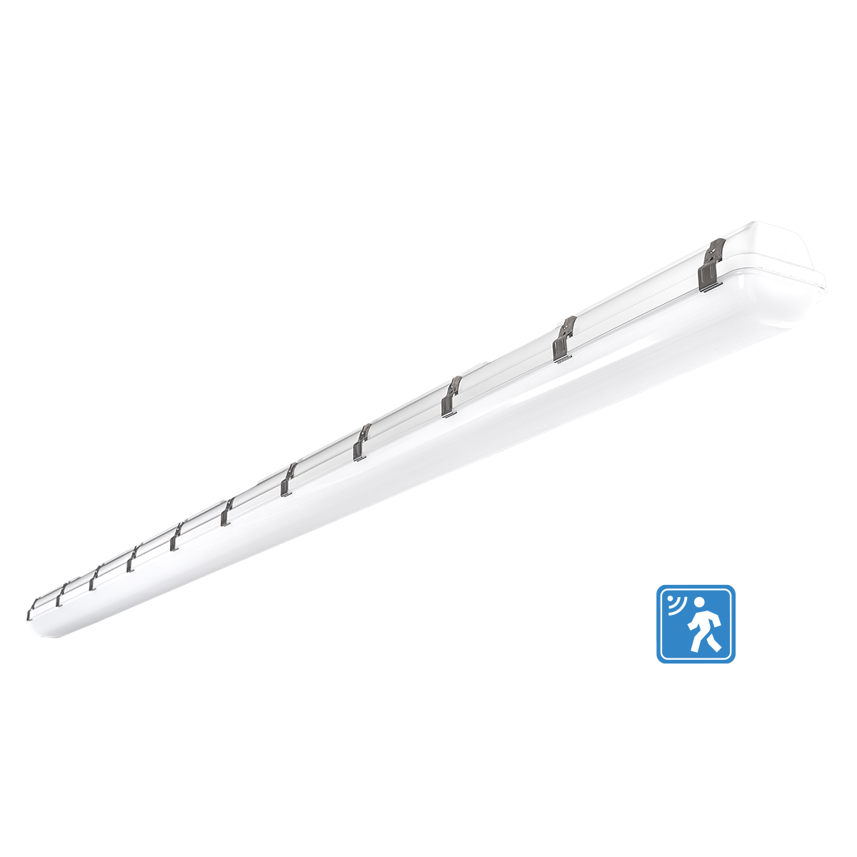 Mako - 8ft Vapor Tight with Integrated Microwave Sensor Generation 2 - Selectable Wattage 60/80/100W - 160LM - Selectable CCT 35K/40K/50K - 120-347V