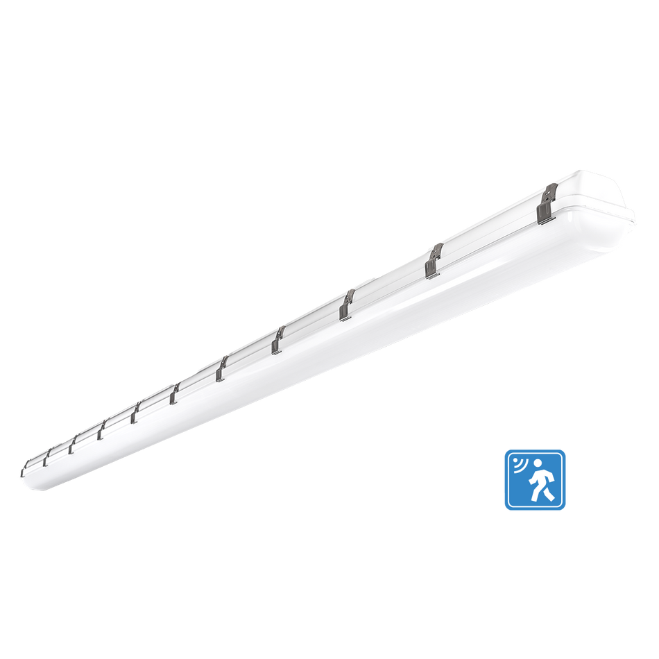 Mako - 8ft Vapor Tight with Integrated Microwave Sensor Generation 2 - Selectable Wattage 60/80/100W - 160LM - Selectable CCT 35K/40K/50K - 120-347V