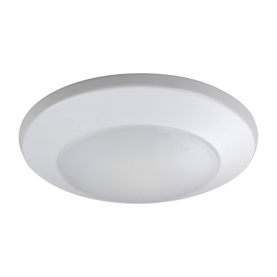 Ilumi - 4" Disk Light - 12W - Selectable CCT 27/30/35/40/5000K - 120V - White Finish — Size: 6"